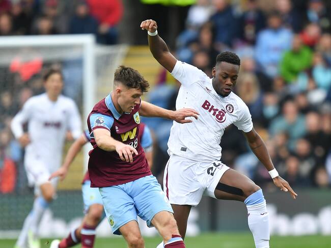 Jhon Jader Durán en los últimos minutos del partido ante el Burnley. (Photo by Dave Howarth - CameraSport via Getty Images)