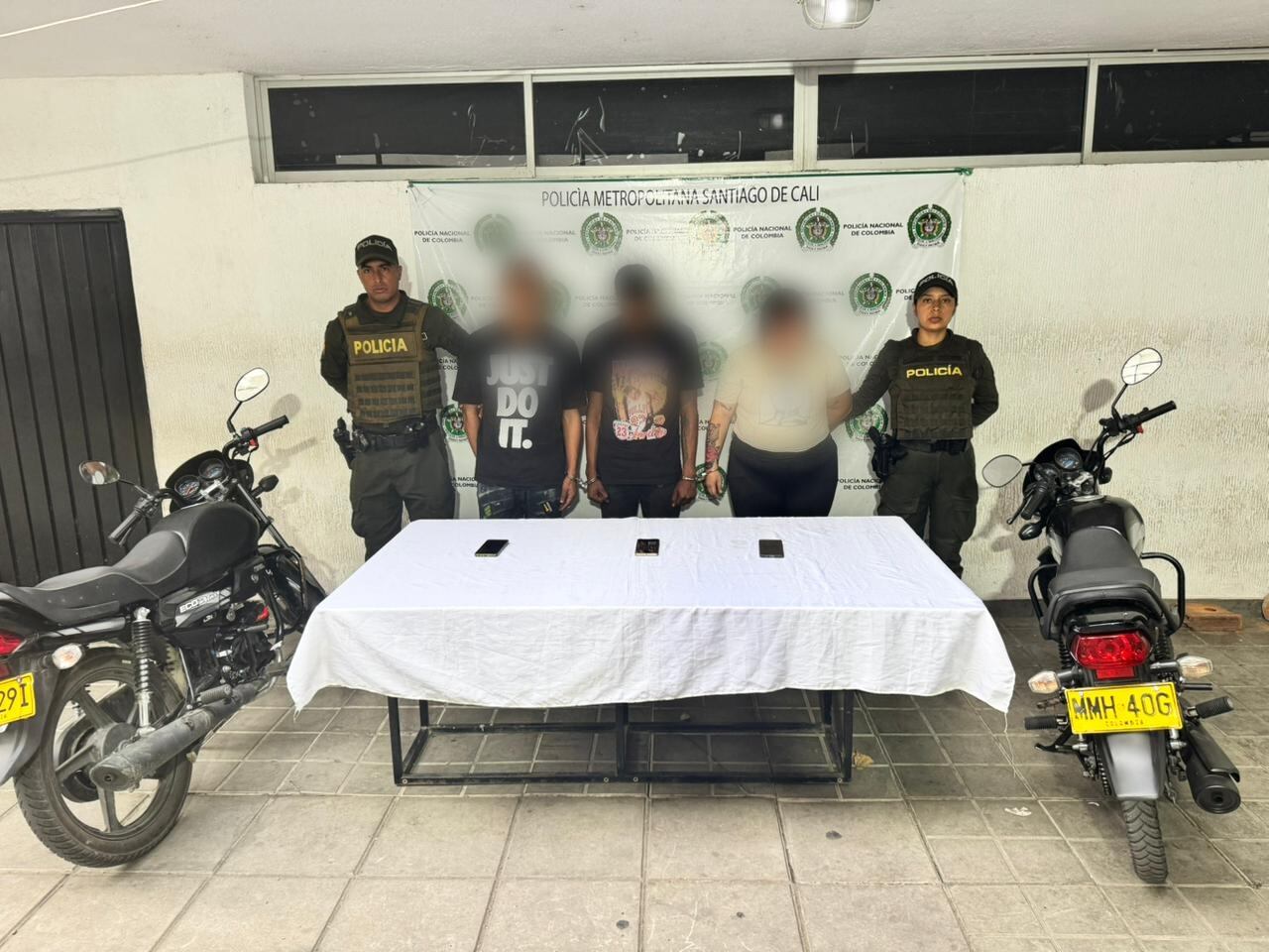 Evitan atentado terrorista en Cali: capturan disidente Farc con moto cargada con explosivos. Foto: Policía.