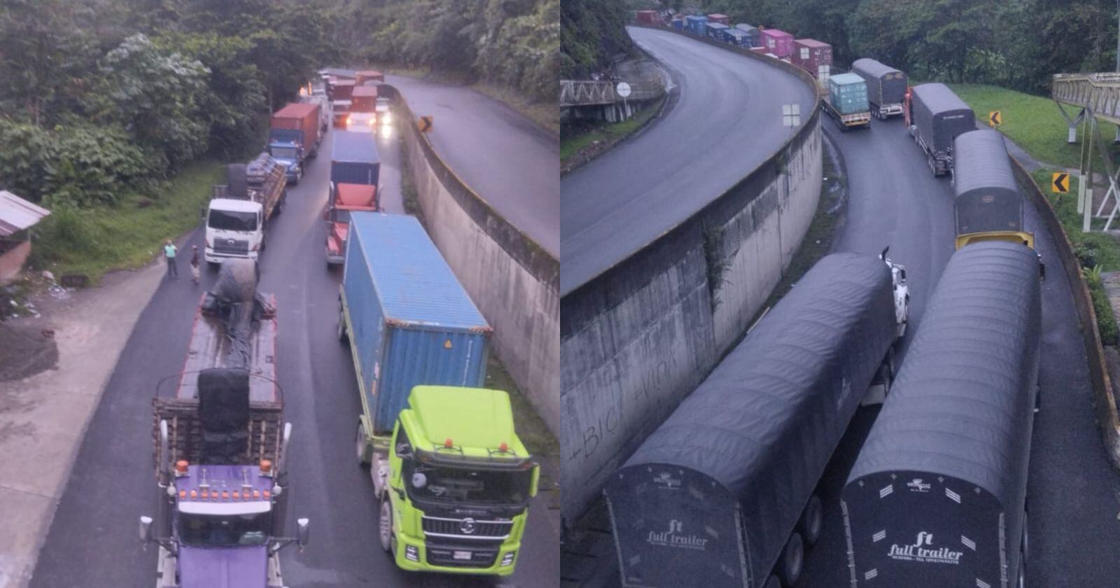 Los bloqueos en la vía a Buenaventura generan afectaciones económicas diarias estimadas entre 10 mil y 50 mil millones de pesos.