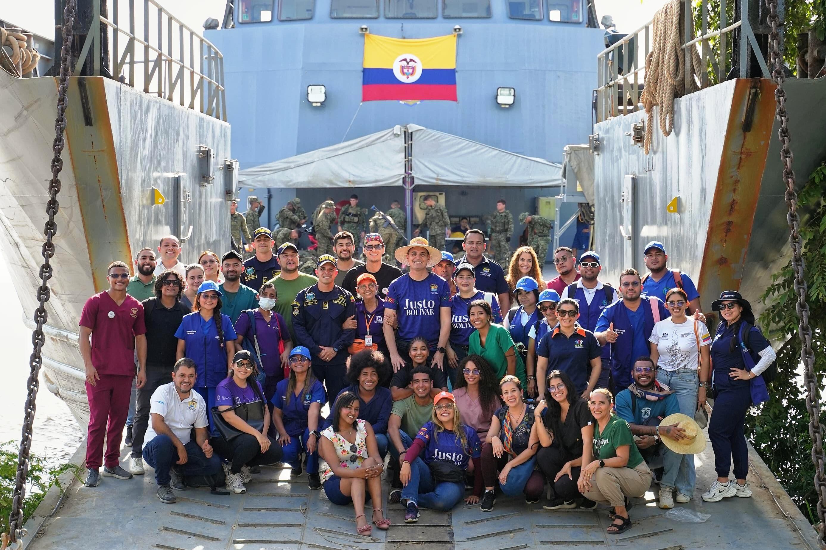 La gran travesía por el Magdalena llevó ayudas y servicios a 10.000 bolivarenses