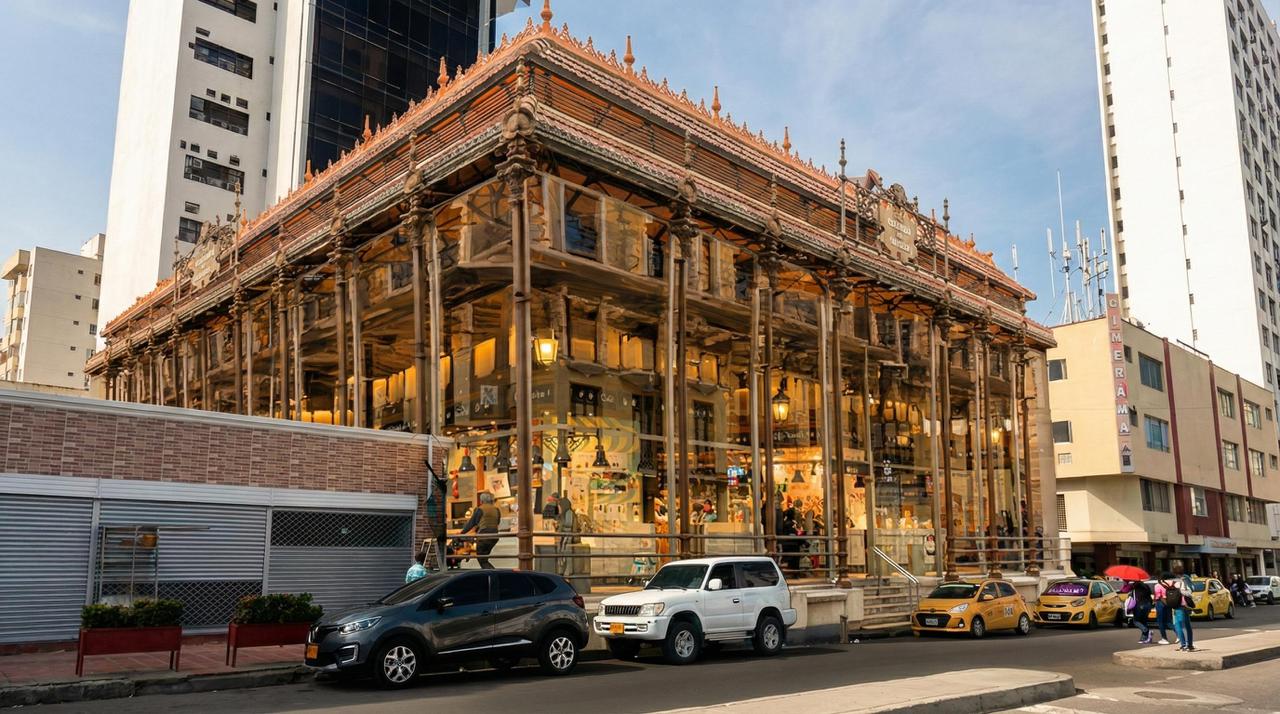Render de cómo quedaría el Mercadito de La Matuna. // Alcaldía de Cartagena