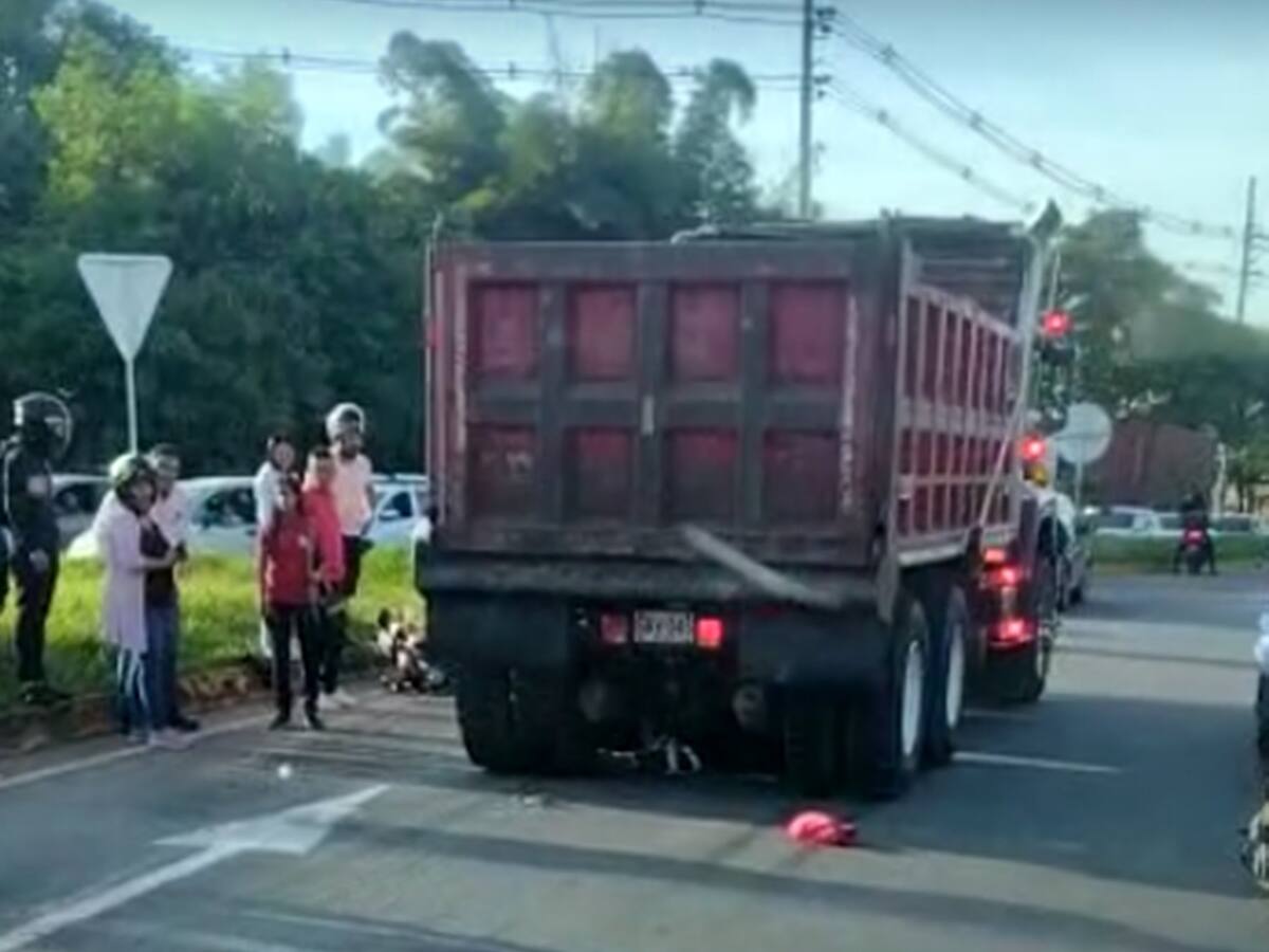 Un motociclista muerto en la Glorieta de la Casa de la Moneda de Ibagué