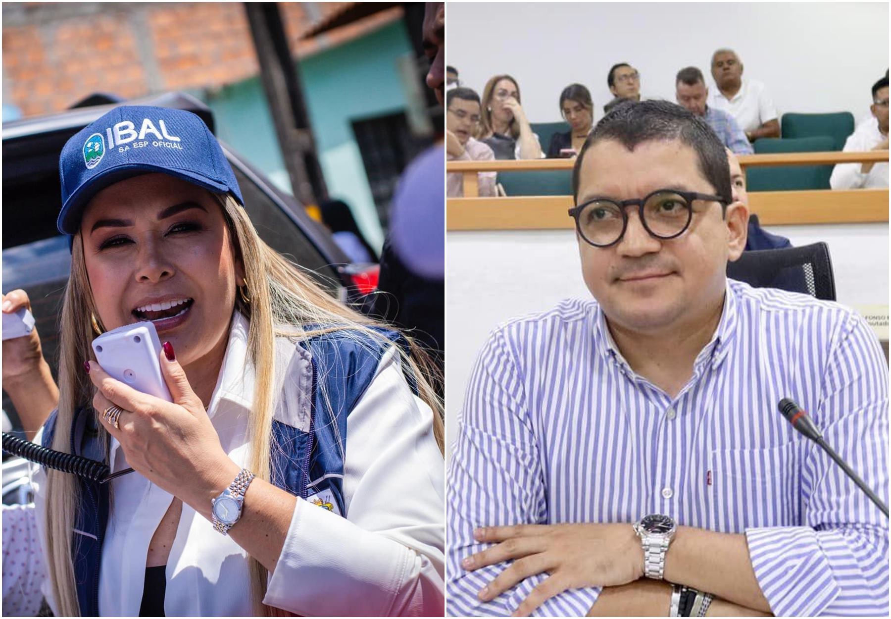 Alcaldesa, Johana Aranda - Diputado Juan Guillermo Beltrán