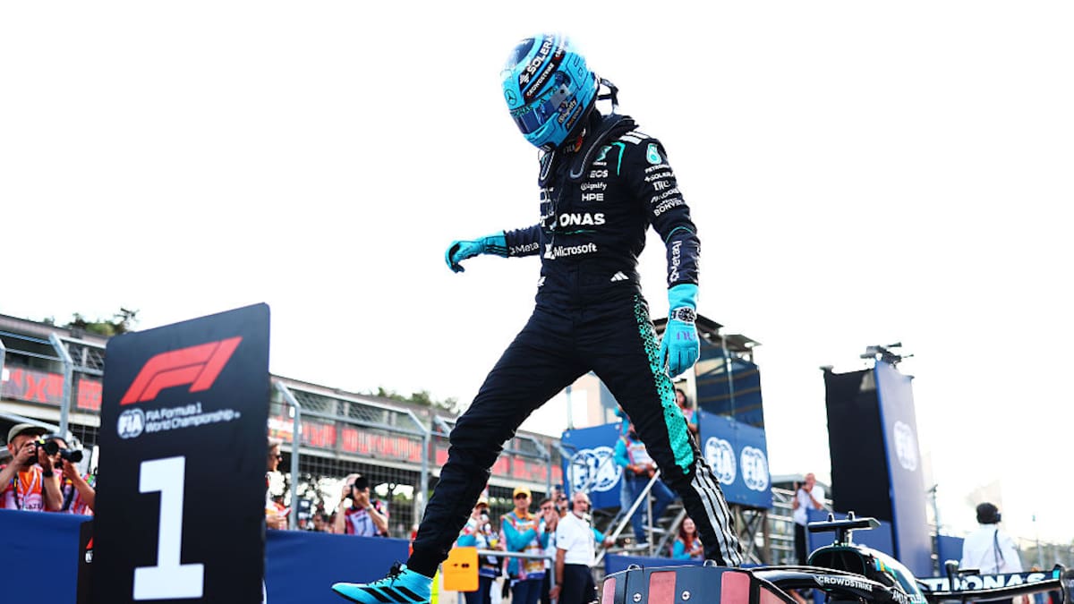 George Russell consigue la Pole Position en Bakú; Antonelli quedó por fuera de los primeros 10