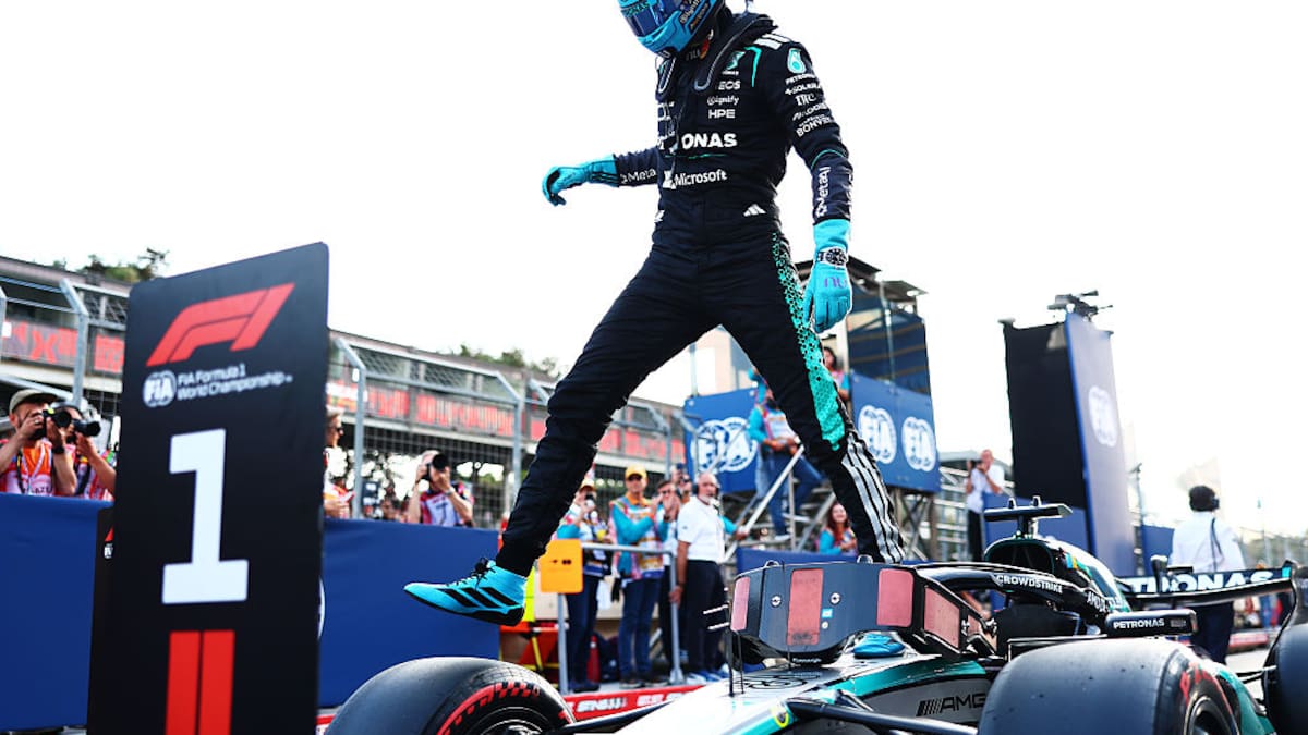George Russell consigue la Pole Position en Bakú; Antonelli quedó por fuera de los primeros 10