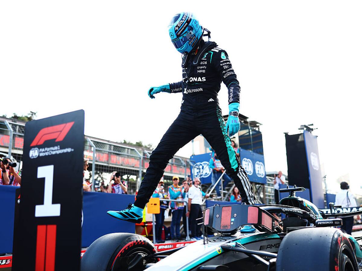 George Russell consigue la Pole Position en Bakú; Antonelli quedó por fuera de los primeros 10