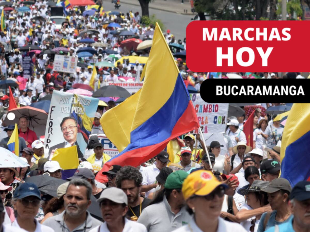 EN VIVO marchas HOY 8 de febrero Bucaramanga: puntos de concentración y horario