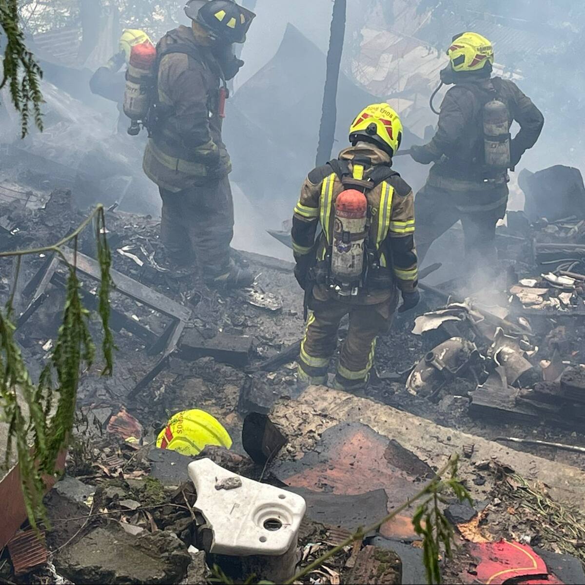 Por el incendio en Blanquizal nueve viviendas recibieron recomendación de evacuación