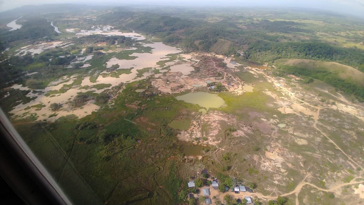 Panorama de la destrucción de los recursos naturales en el Bajo Cauca