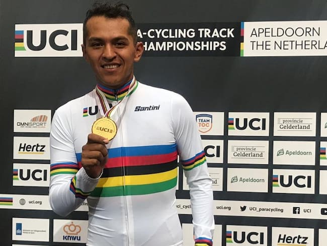 Diego Dueñas ganó oro en el scratch del Mundial de Paracycling