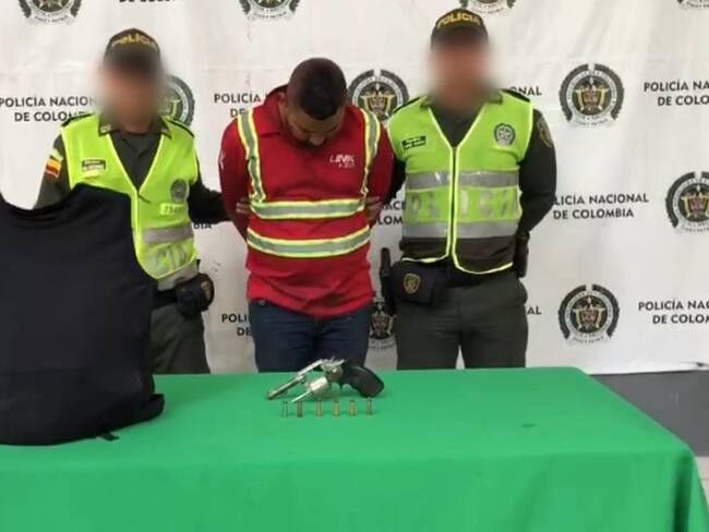 Capturado por millonario hurto en Alameda del Río al norte de Barranquilla./Policía Mebar