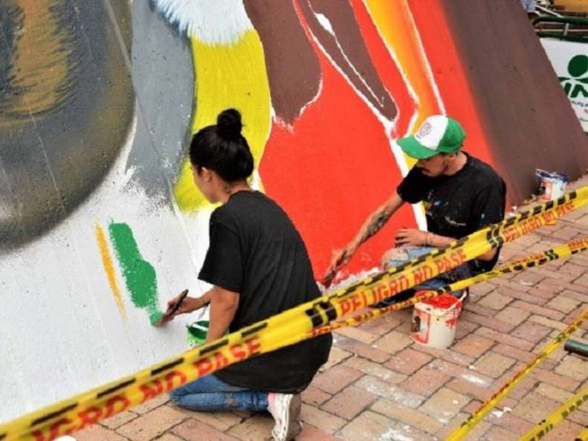 Los grafiteros le pusieron una cara amable a Villavicencio