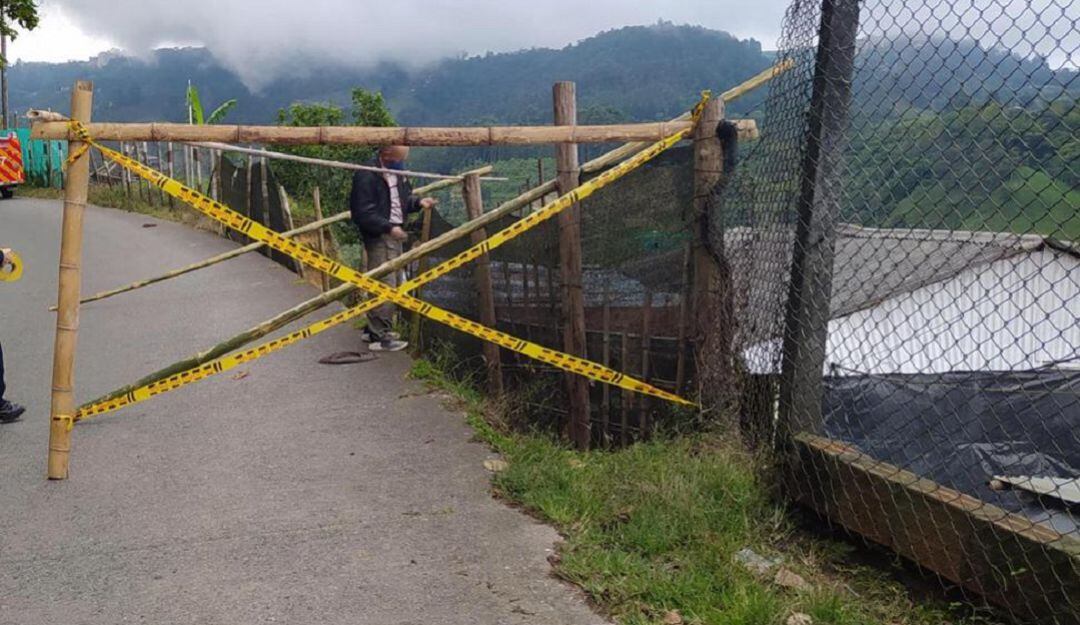 Medida preventiva en la vía Manizales - Neira