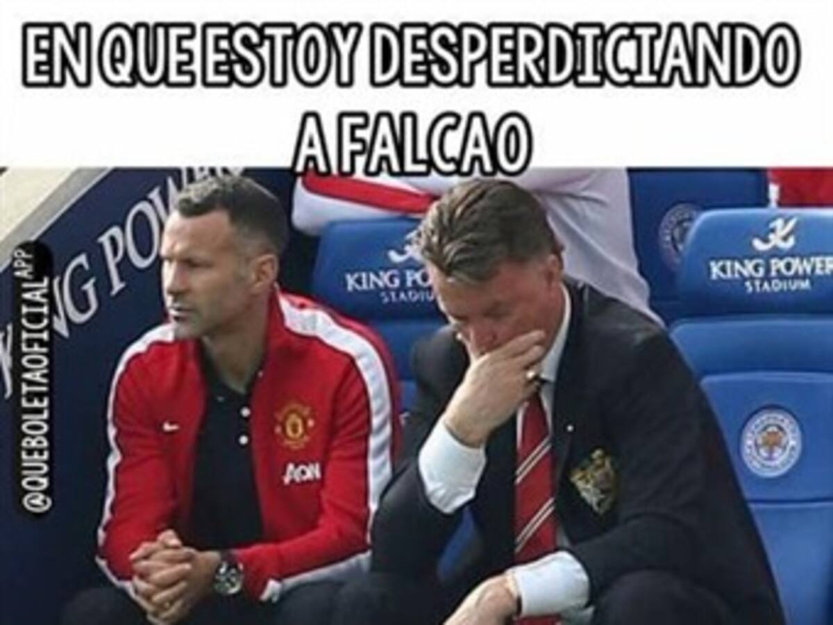 Van Gaal protagoniza memes tras los goles de Falcao con Colombia