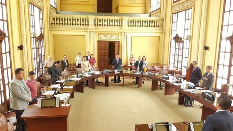 “No estoy reclamando que se tenga un seguro exequial. Yo tengo mi propio seguro”: diputado Camilo Gaviria. Foto: Asamblea de Caldas (http://www.asambleadecaldas.gov.co/)
