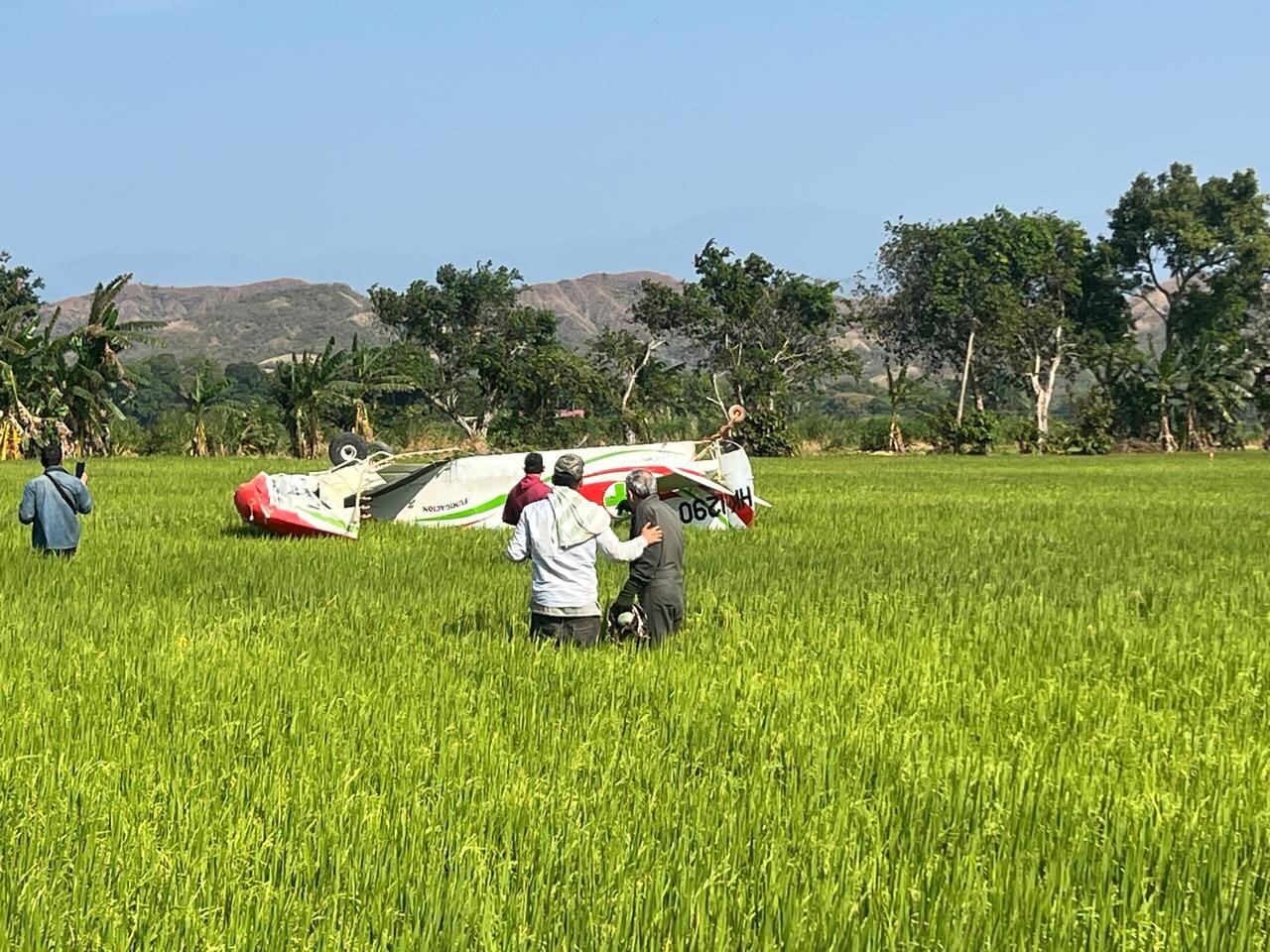 Avioneta con matrícula HK 1290 y perteneciente a la empresa Cruz Verde