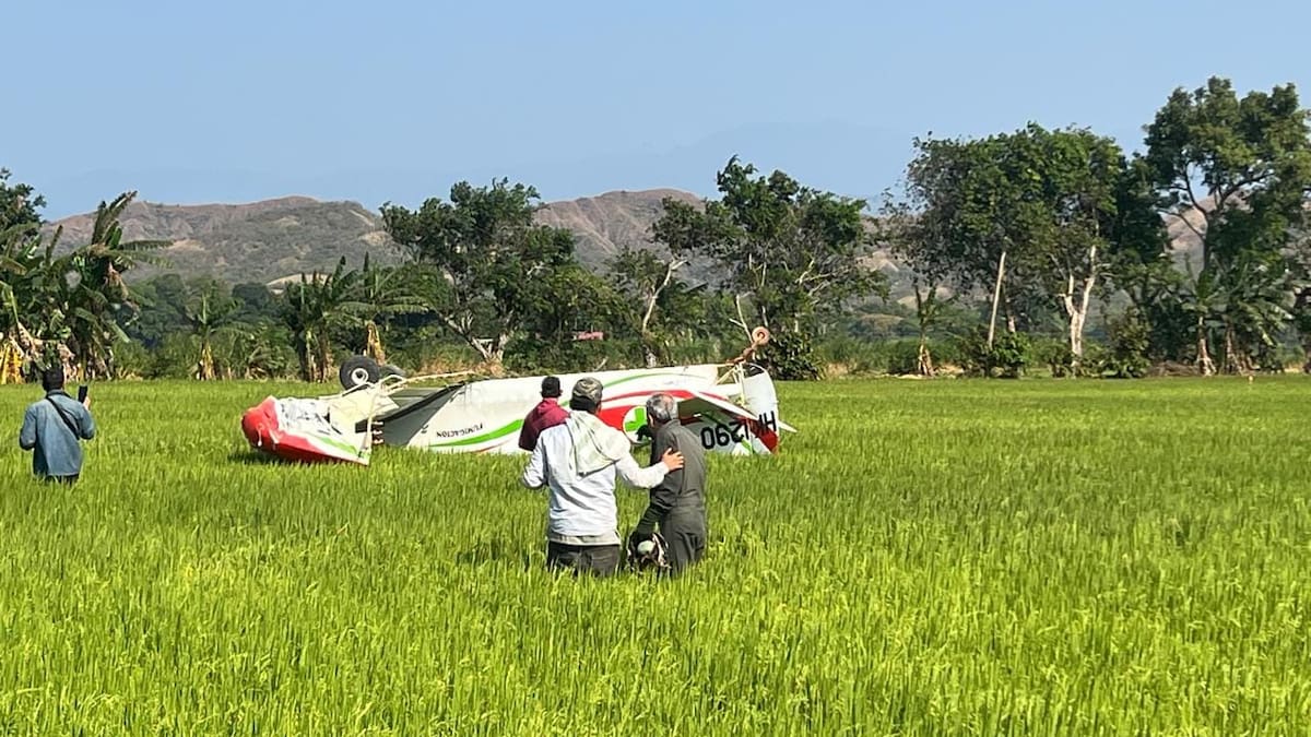 Avioneta de fumigación se estrelló en Campoalegre; piloto resultó ileso