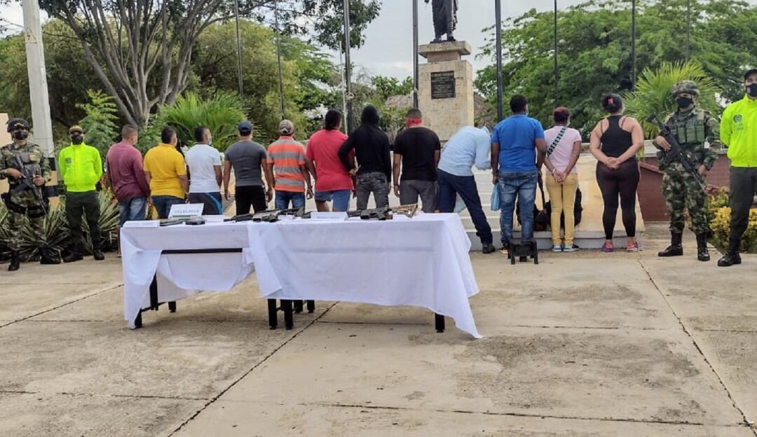 Personas capturadas. Cortesía: Policía