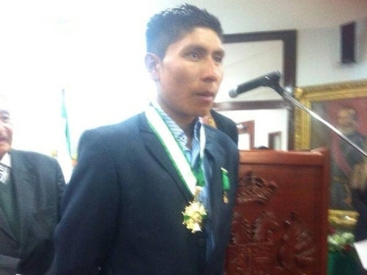 Nairo Quintana fue condecorado en Tunja