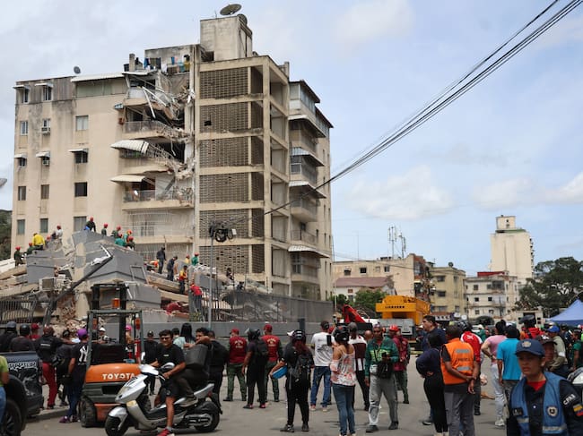 Edificios en Caracas, Venezuela, tras el terremoto del 24 de junio. Foto: Getty Images.