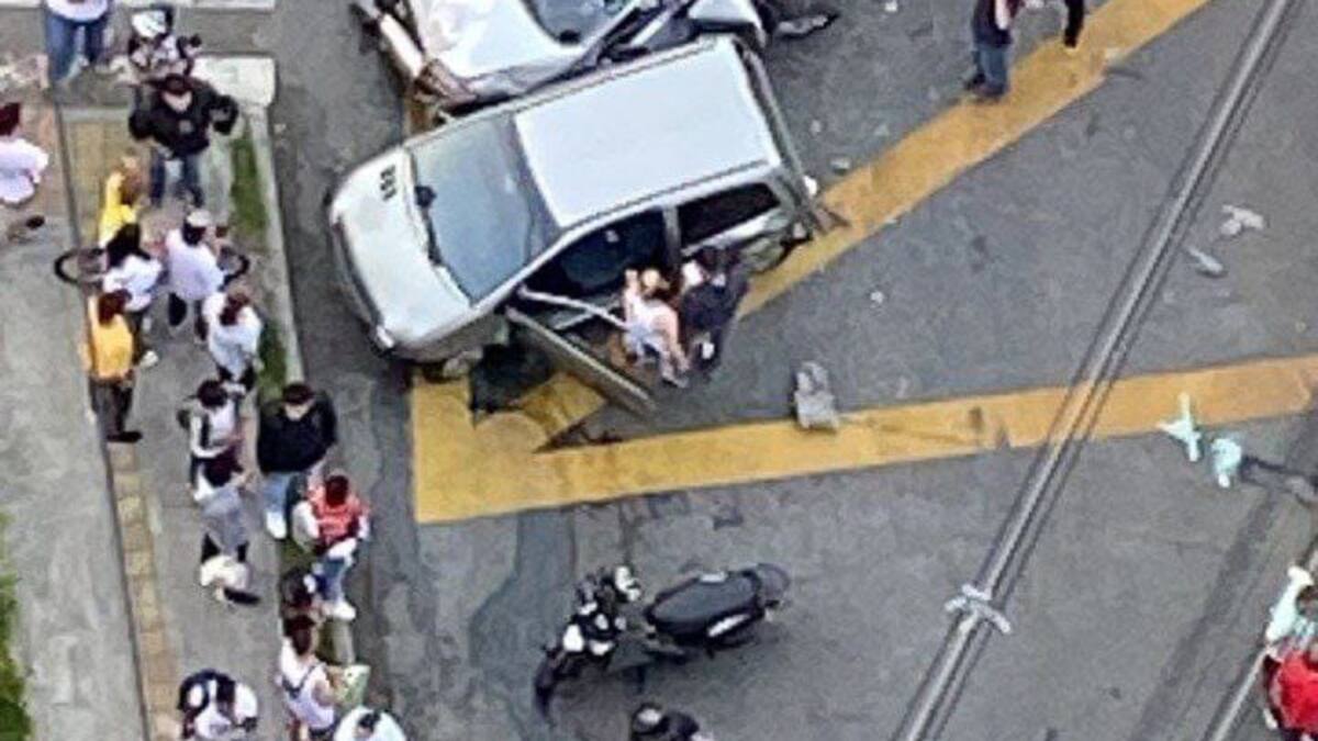 Choque múltiple en Bello deja nueve lesionados y un muerto