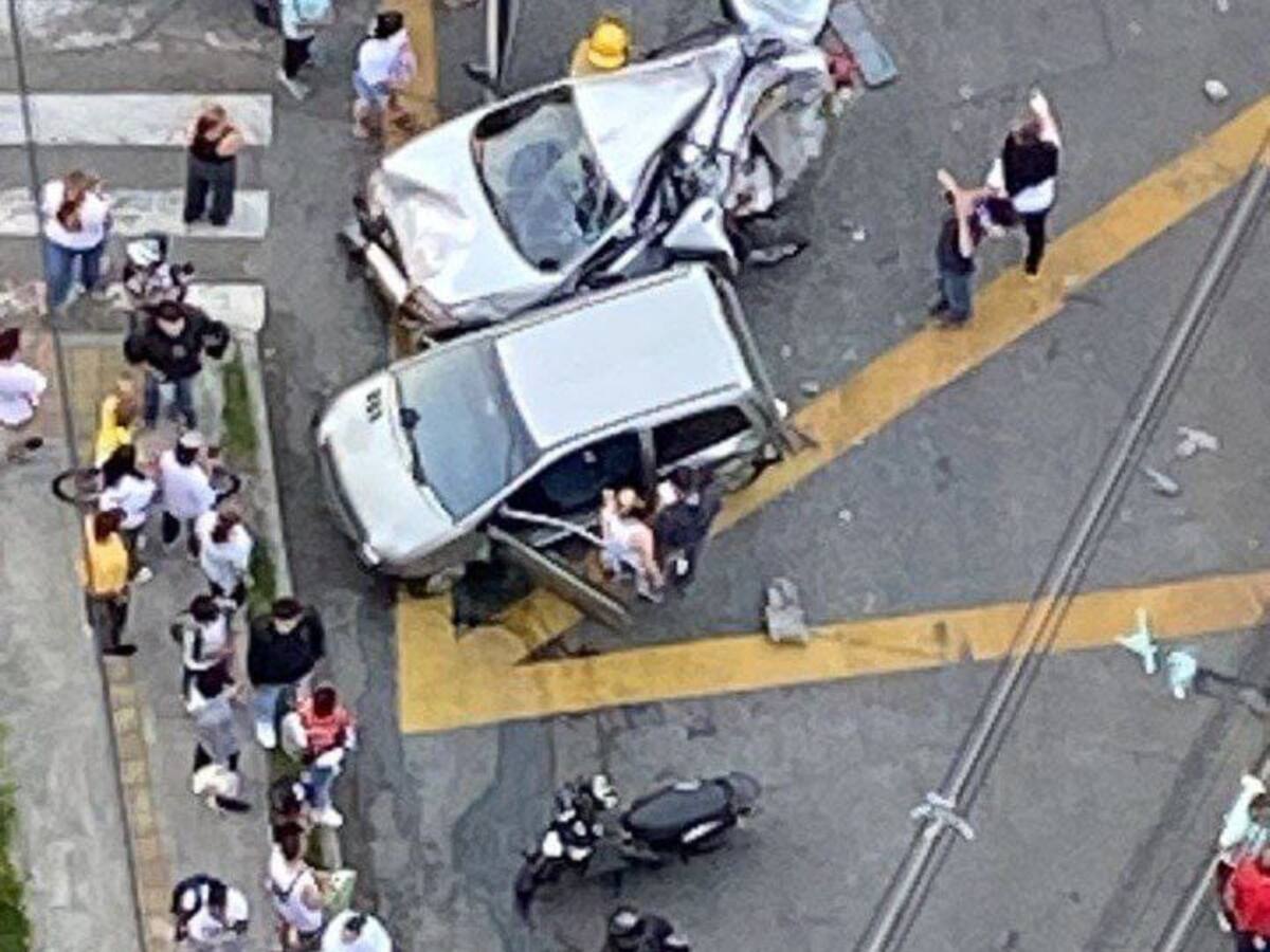 Choque múltiple en Bello deja nueve lesionados y un muerto