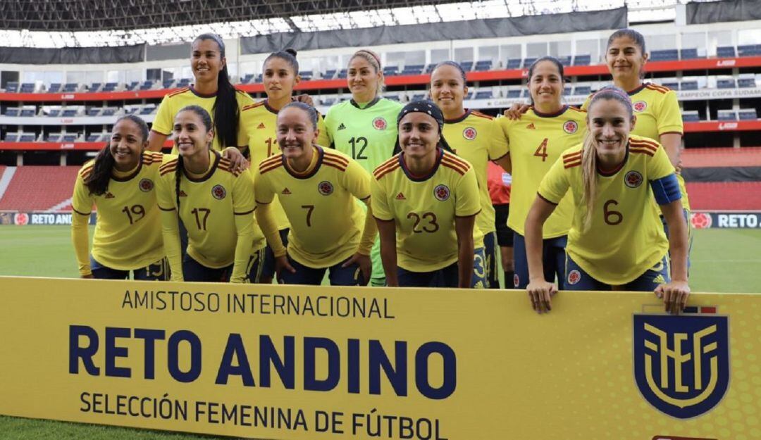La nómina de la Selección Colombia durante su más reciente gira de amistosos por Ecuador.