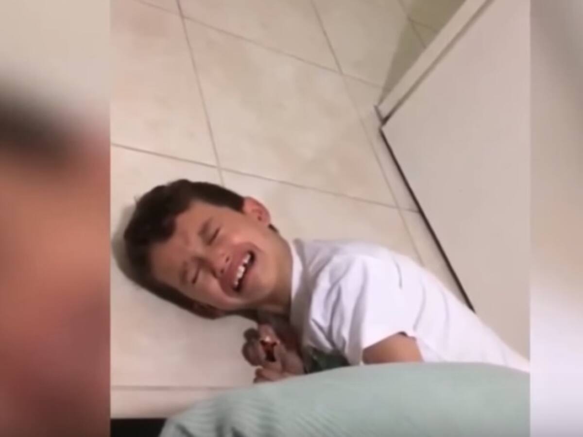 Niño rompe en llanto al enterarse de la salida de Franco Armani de Nacional