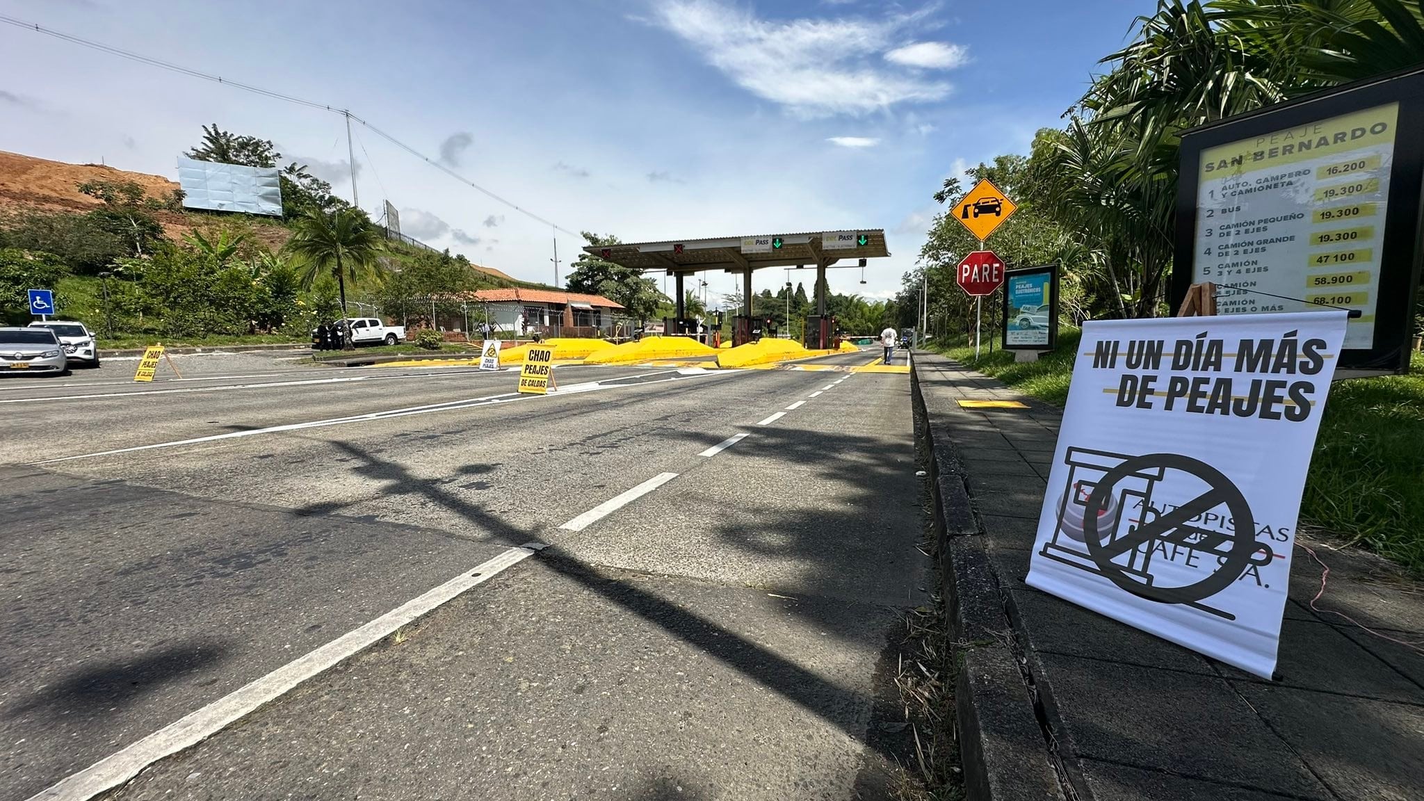 Peaje San Bernardo del Viento, entre Manizales y Medellín. Foto: Noticaldas.