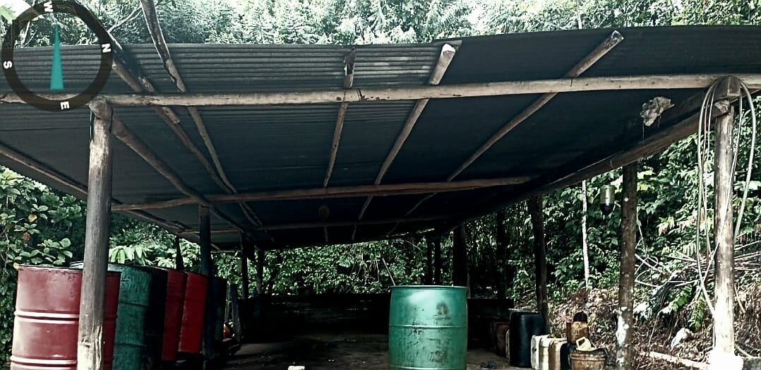 Laboratorio de coca. Foto: Cortesía