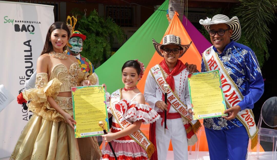 Reyes del Carnaval de los Niños. Cortesía: Carnaval de Barranquilla