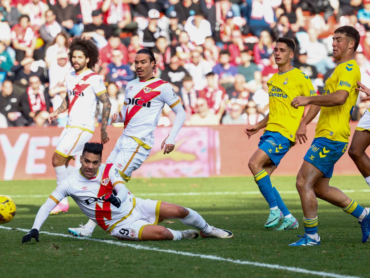 Falcao sumó minutos en una nueva derrota del Rayo Vallecano