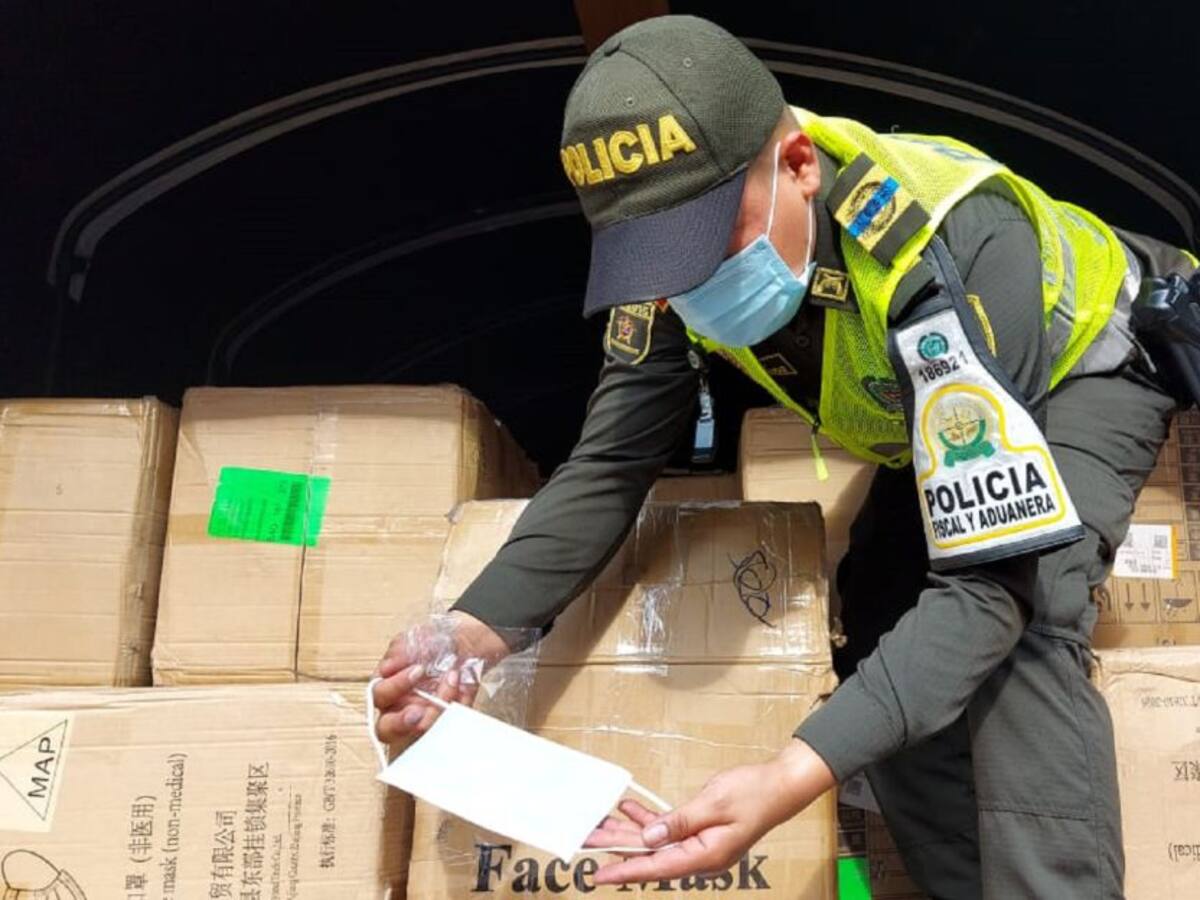 Bogotá, la ciudad con más decomisos de tapabocas de contrabando