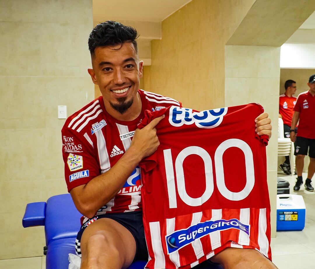 Fernando Uribe llegó a 100 goles en la Liga colombiana durante su tiempo en el Junior / @JuniorClubSA.