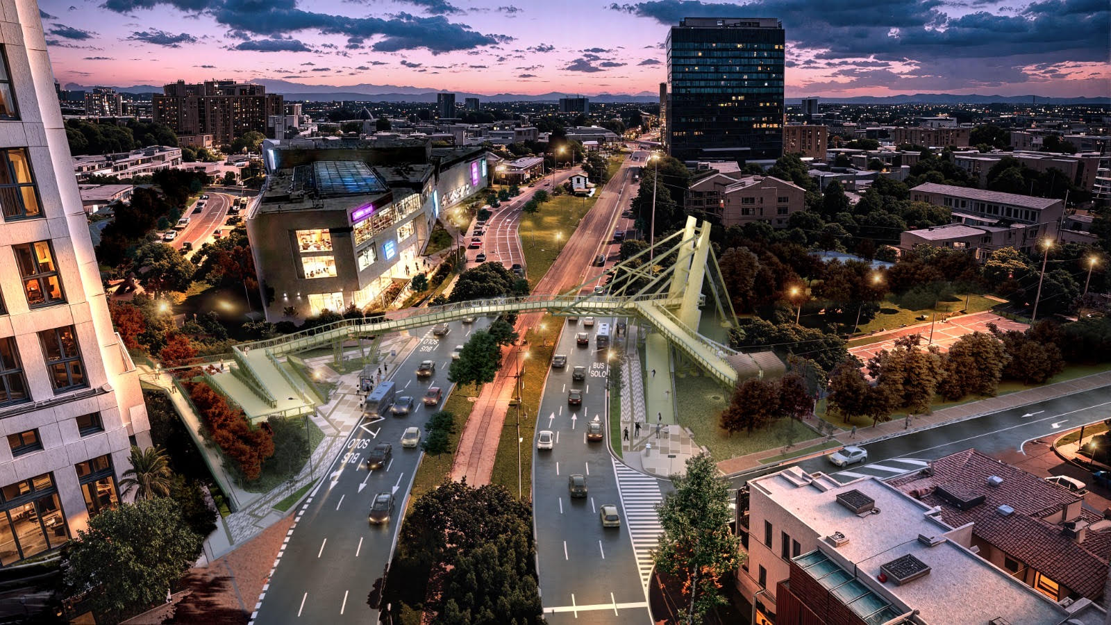 Puente peatonal de la calle 112 con carrera Novena 