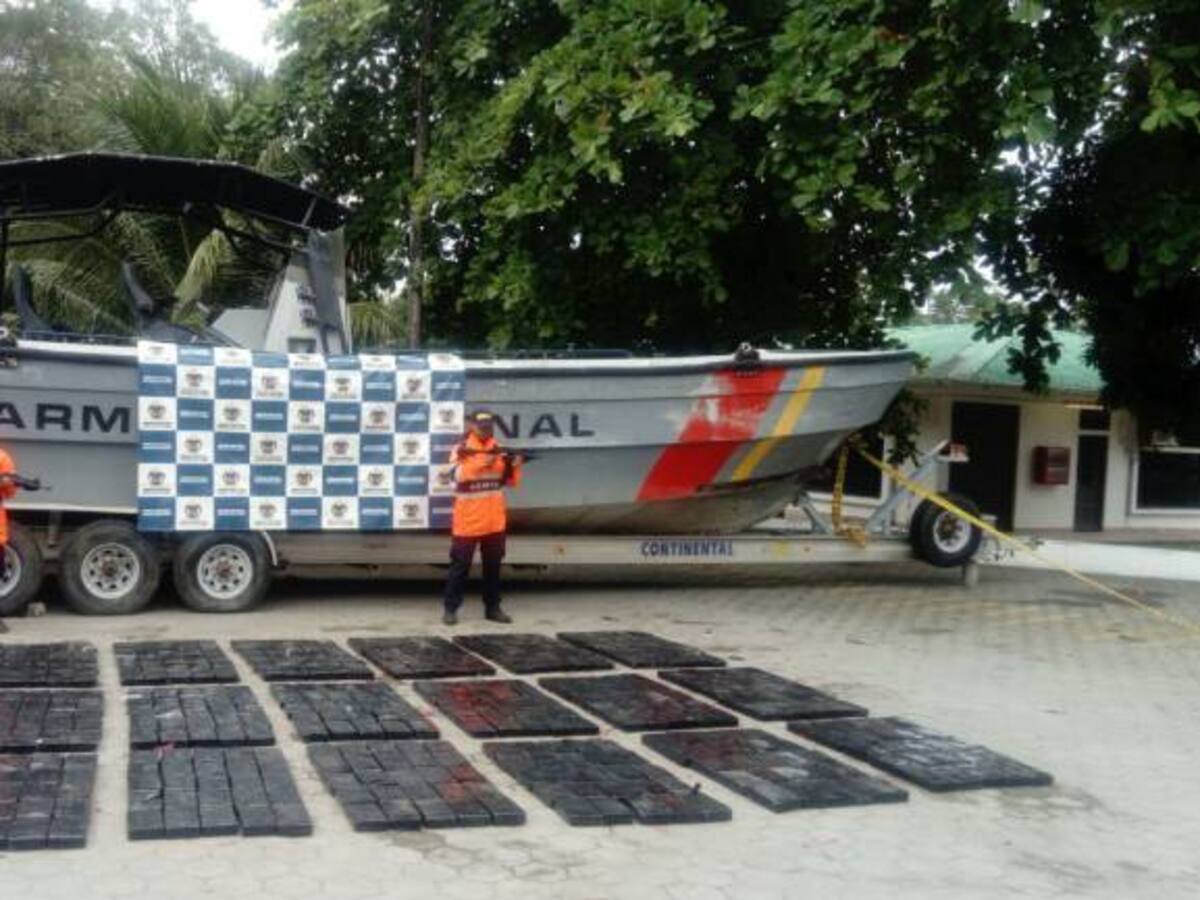 112 toneladas de cocaína incautó la Armada Nacional en el Pacífico durante el 2017