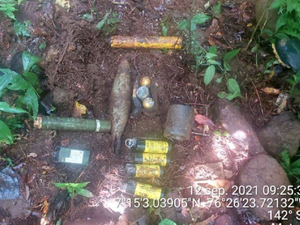 Ubican caleta con explosivos en el municipio de Mutatá, Antioquia