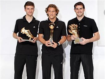 Goleador, figura y mejor arquero del Mundial Sudáfrica 2010. Getty.