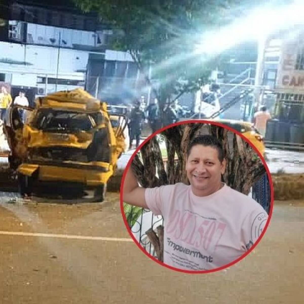 “Por no atropellar a un perro”: taxista murió al chocar con un furgón en la vía Bucaramanga a Girón