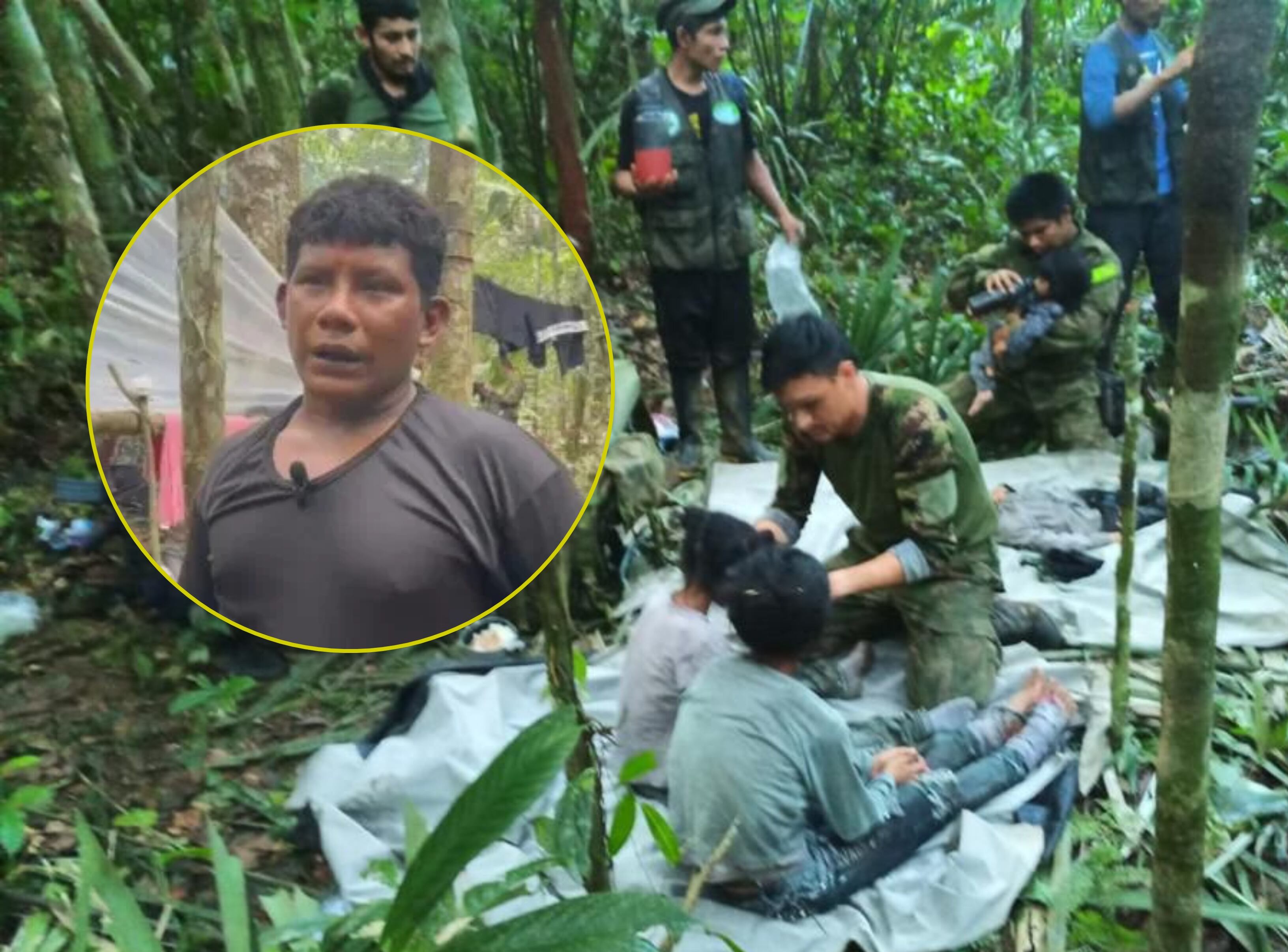Manuel Ranoque, padre de menores rescatados | Fotos: Ejército