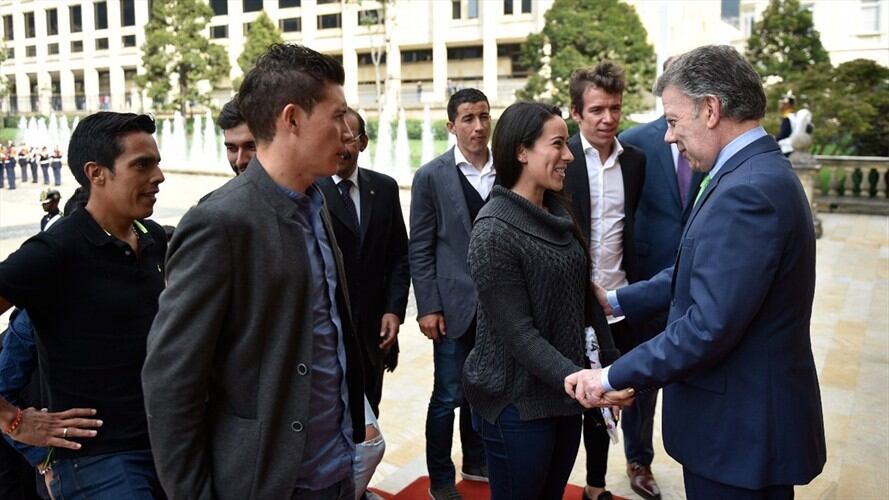 En 2018 el país será sede de la carrera de ciclismo Colombia, oro y paz. Foto: Cortesía Presidencia