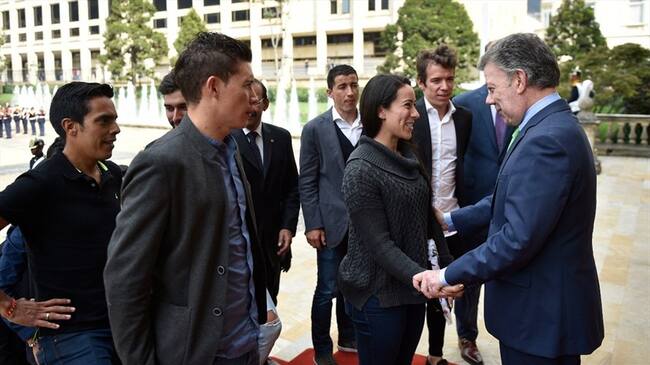 En 2018 el país será sede de la carrera de ciclismo Colombia, oro y paz. Foto: Cortesía Presidencia