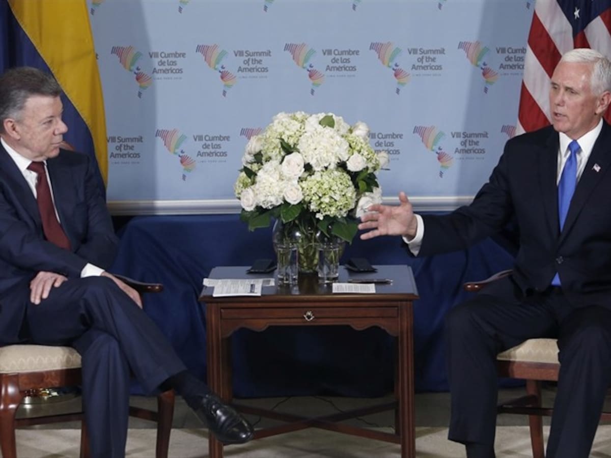 Mike Pence aseguró que Santos respaldó las acciones de Trump contra Siria