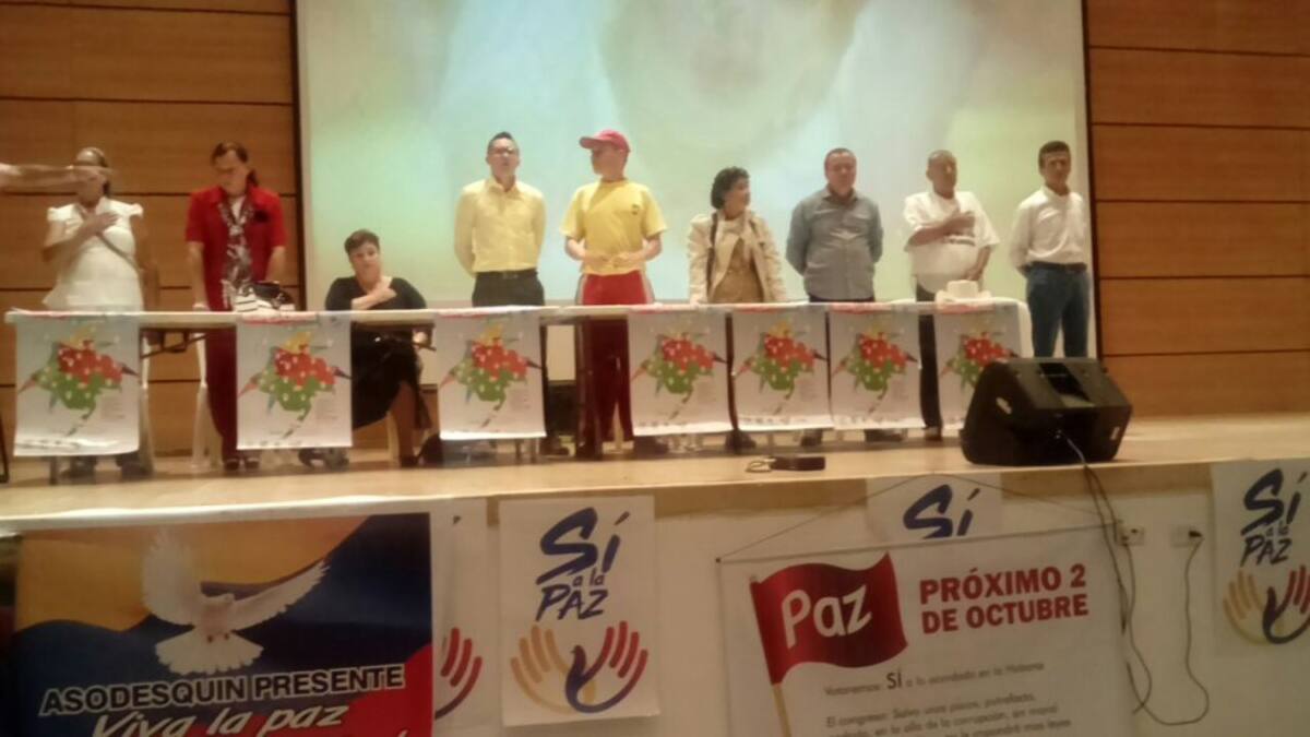 Redepaz lideró la actividad en el Centro de Convenciones de Armenia