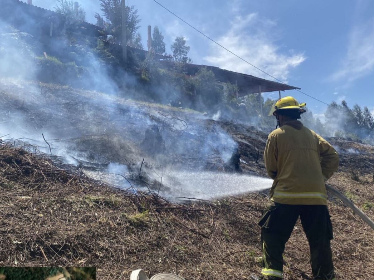 Una mujer murió en medio de un incendio forestal en zona de páramo en Boyacá