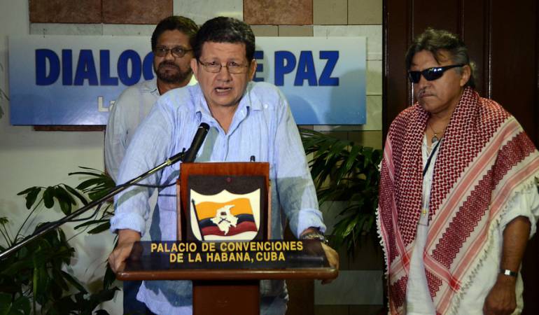 Delegación de paz de la guerrilla de las Farc. Pablo Catatumbo.