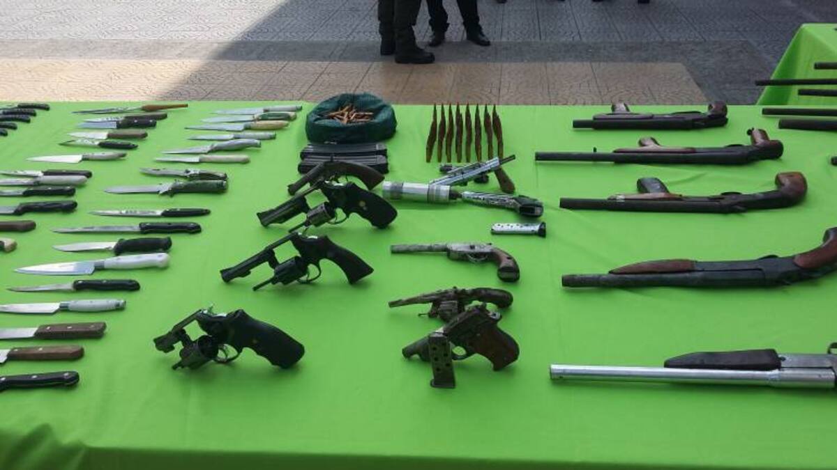 En Putumayo incautan más de 500 armas blancas y 100 traumáticas