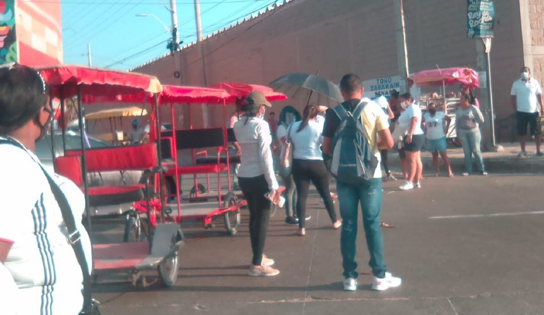 Protesta en Las Flores