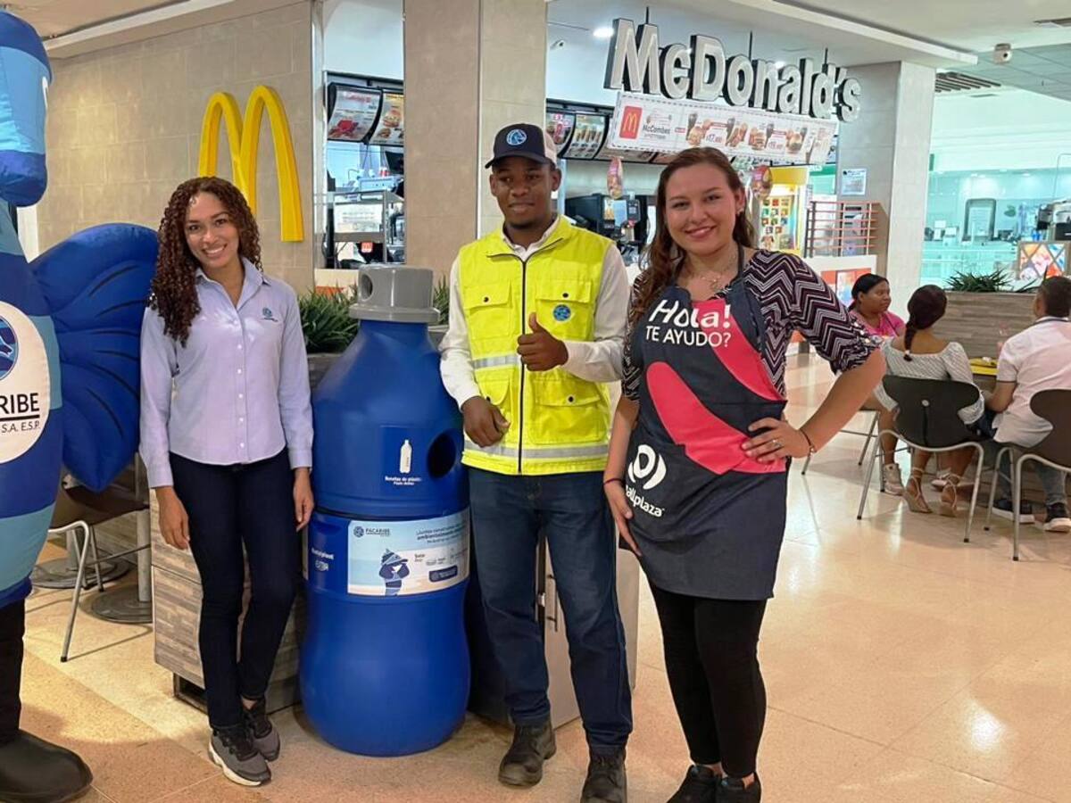 Pacaribe y centros comerciales de Cartagena se unen para incentivar el reciclaje
