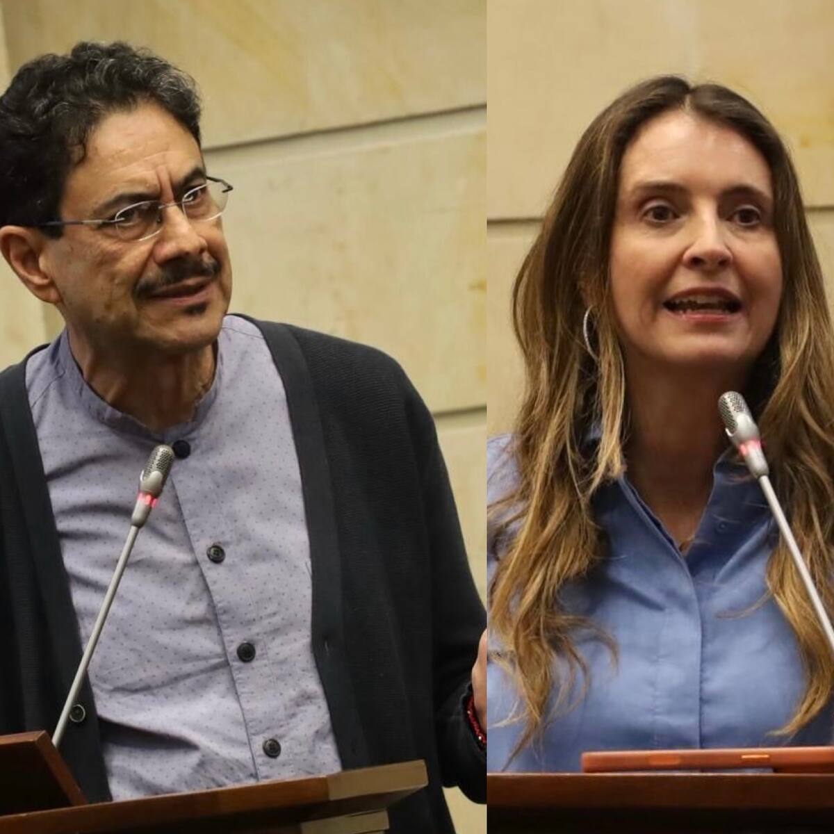 Choque entre Paloma Valencia e Iván Cepeda por propuesta para hacer debate presidencial en Congreso